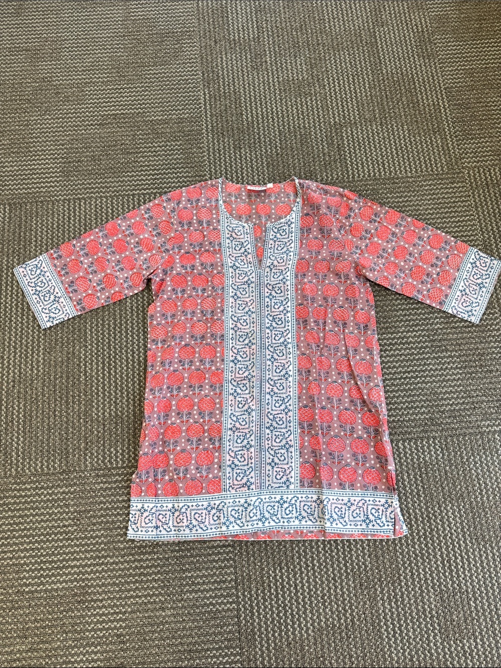 SZ Blockprints 100% Cotton Tunic/ Mini Dress size S